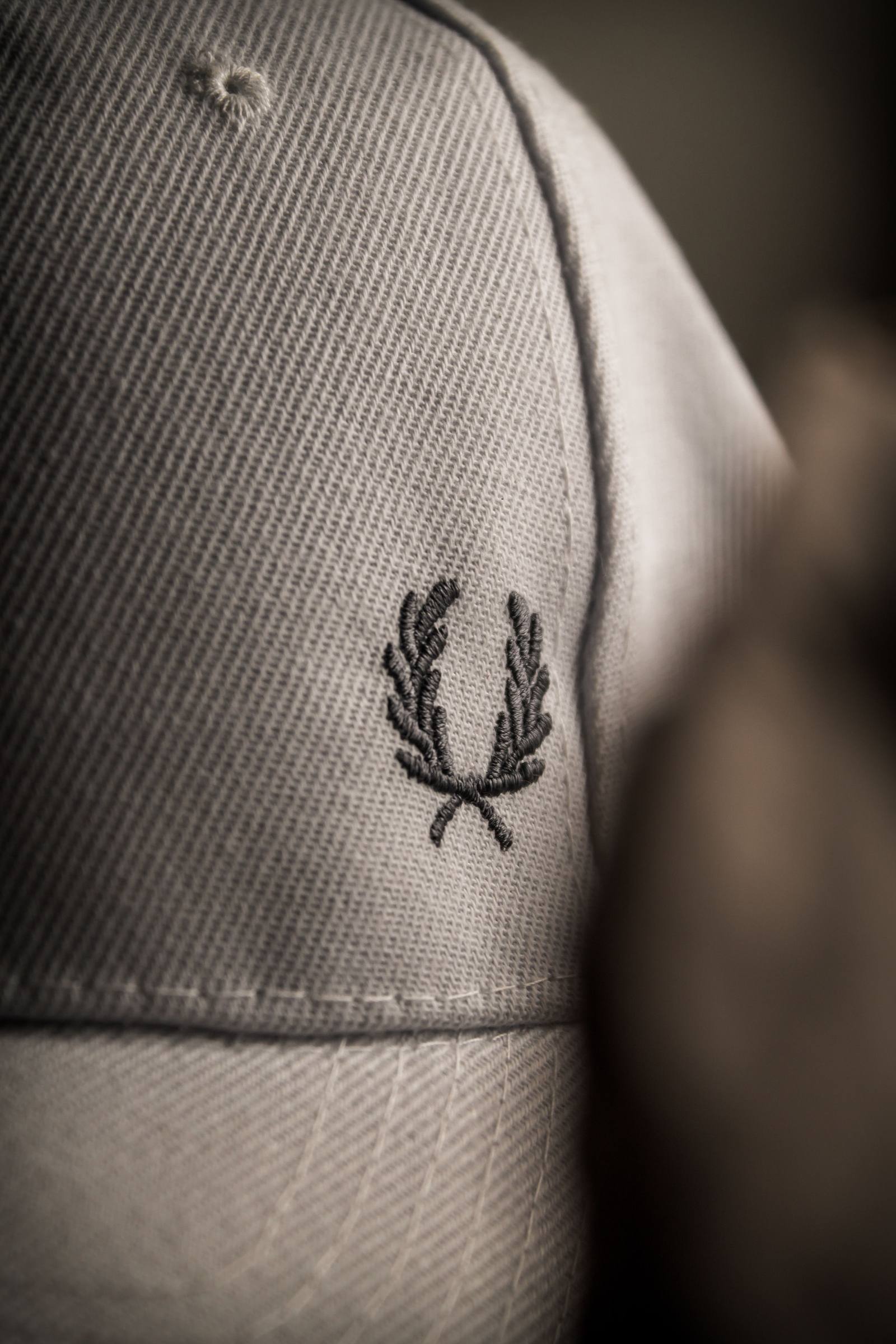 Close-up of an embroidered cap