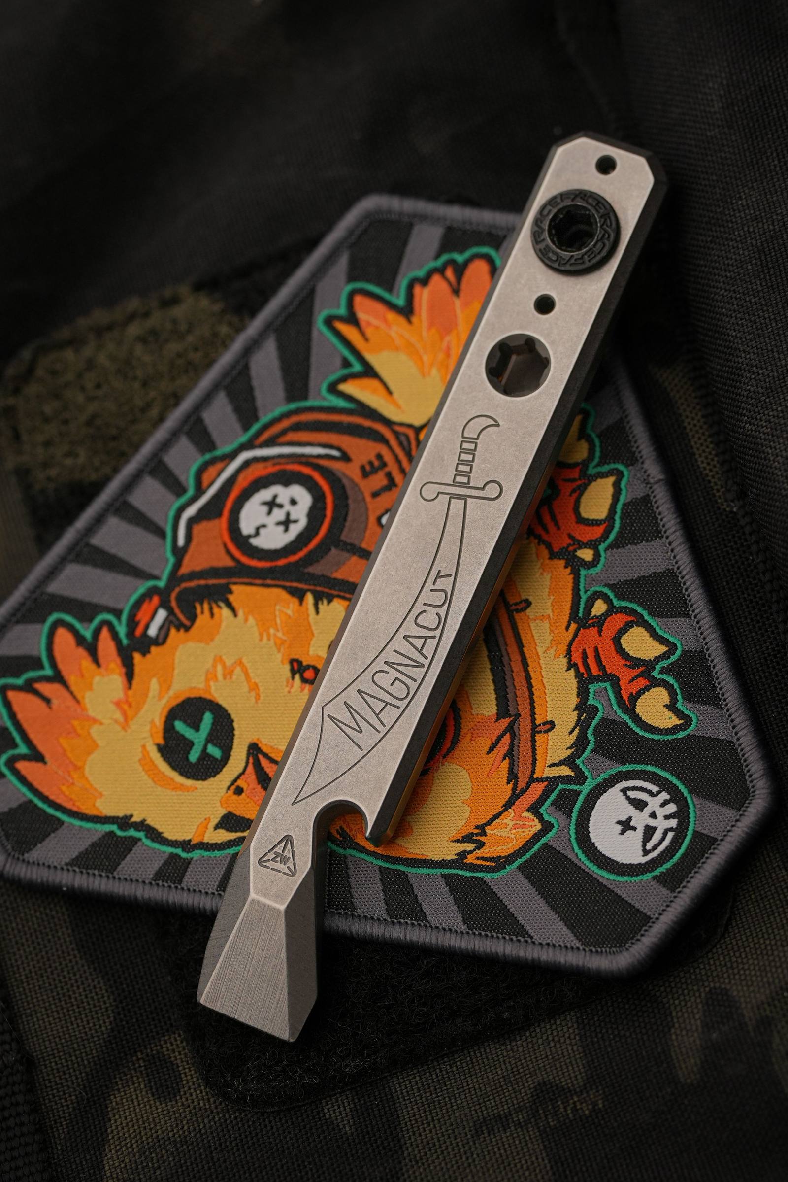 Custom embroidered patch detail